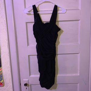 Way In Black Mesh Formal Dress